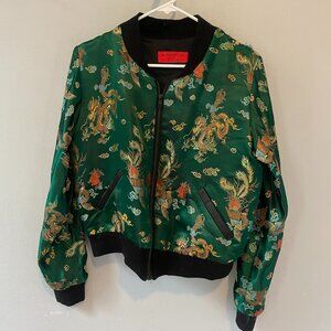 Vintage Silk Bomber Jacket